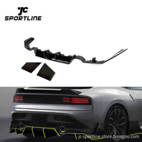 400Z Prepreg Dry Carbon Fiber Rear Bumper Diffuser Lip for Nissan 400Z 2023